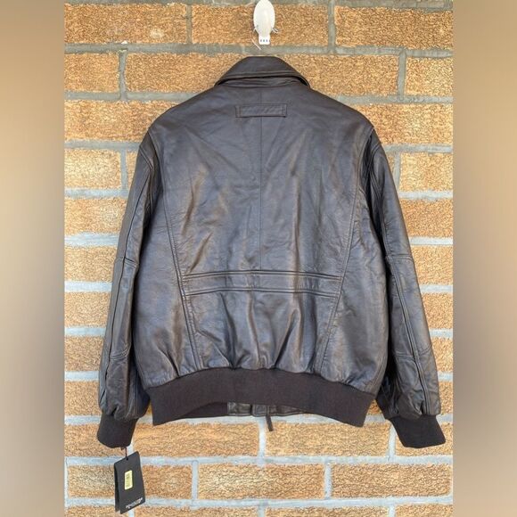 RoundTree & Yorke Lamb Skin Leather pilot jacket large - Picture 6 of 17